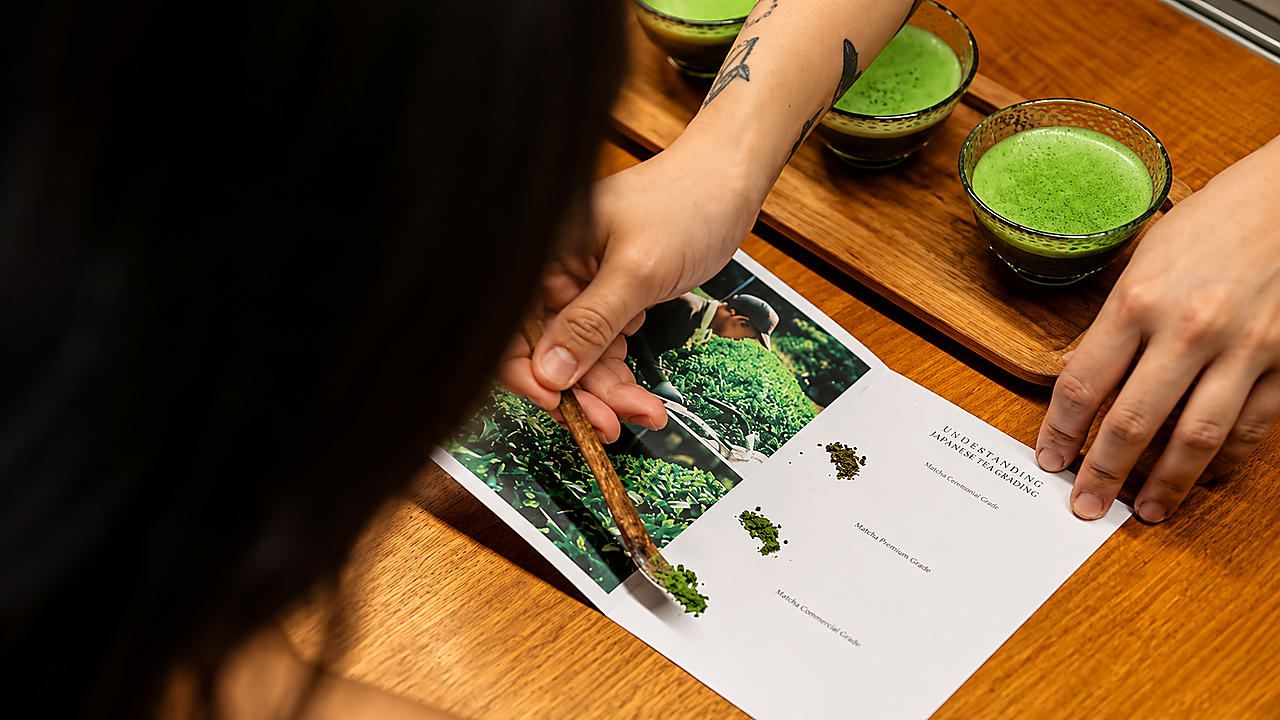 每一種色調都訴說著一個故事。從顏色、質地到香氣和味道，探索抹茶等級的分別。了解每個等級的製作過程、獨特之處，以及如何為每個場合挑選合適的抹茶。