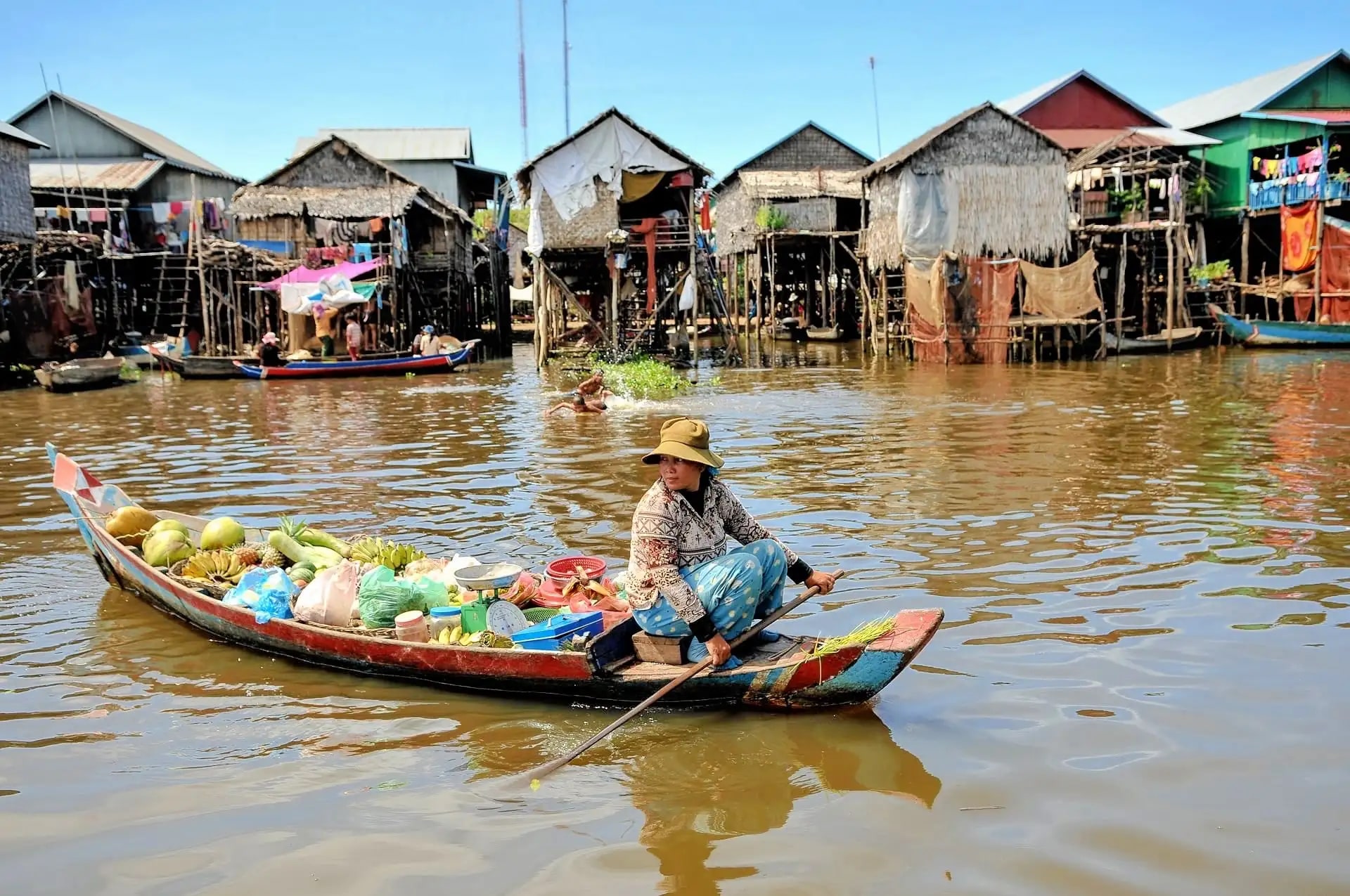 暹粒市：空邦魯（Kompong Phluk）水上村莊洞裡薩湖之旅