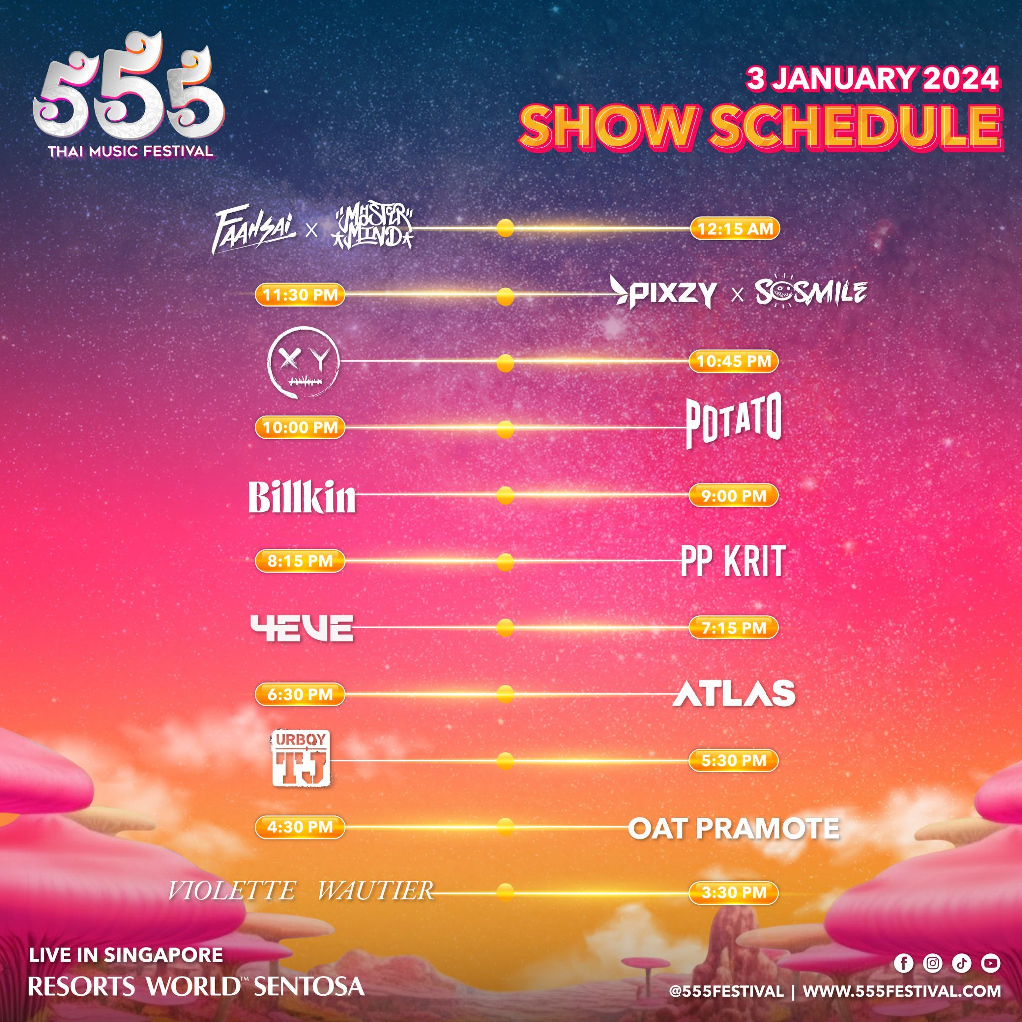 [Klook Exclusive] 555 Thai Music Festival 2024