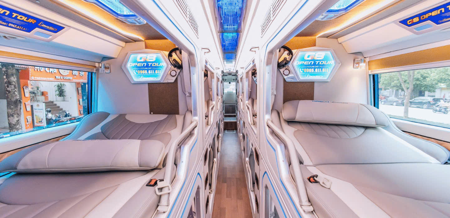 寧平 - 順化臥鋪巴士（G8 Open Tour）