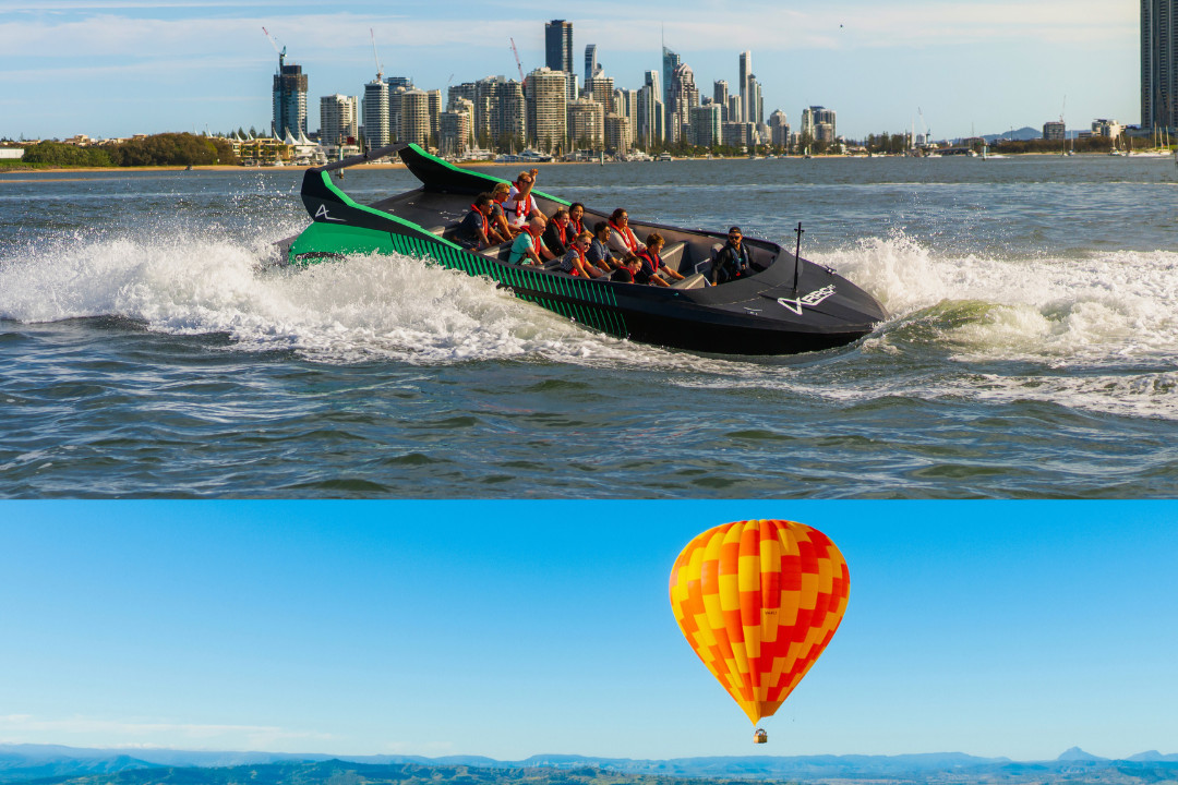 [Combo] Hot Air Balloon and Arro Jet Boat in Gold Coast