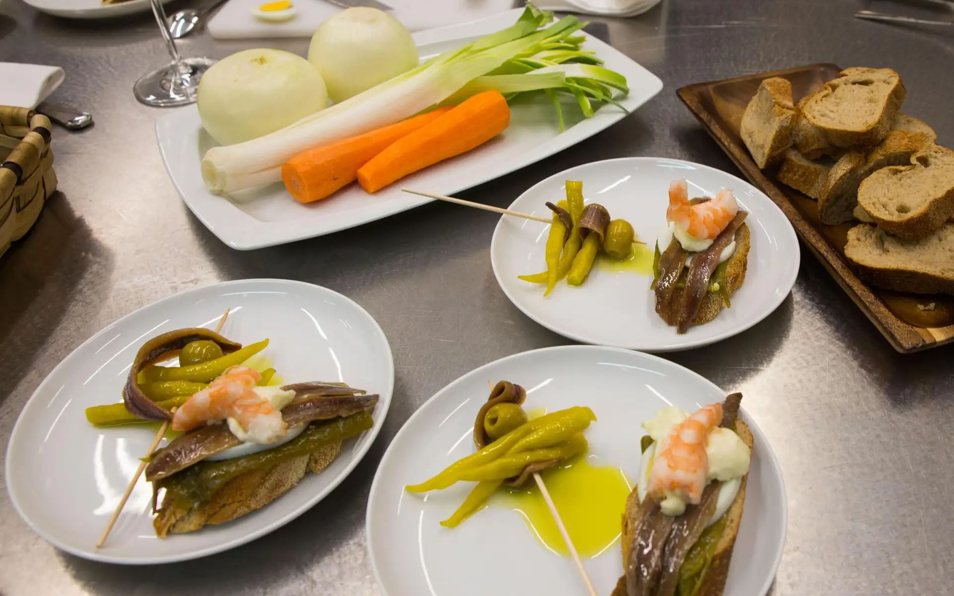 Learn to craft delicious Basque pintxos during your San Sebastian cooking class
