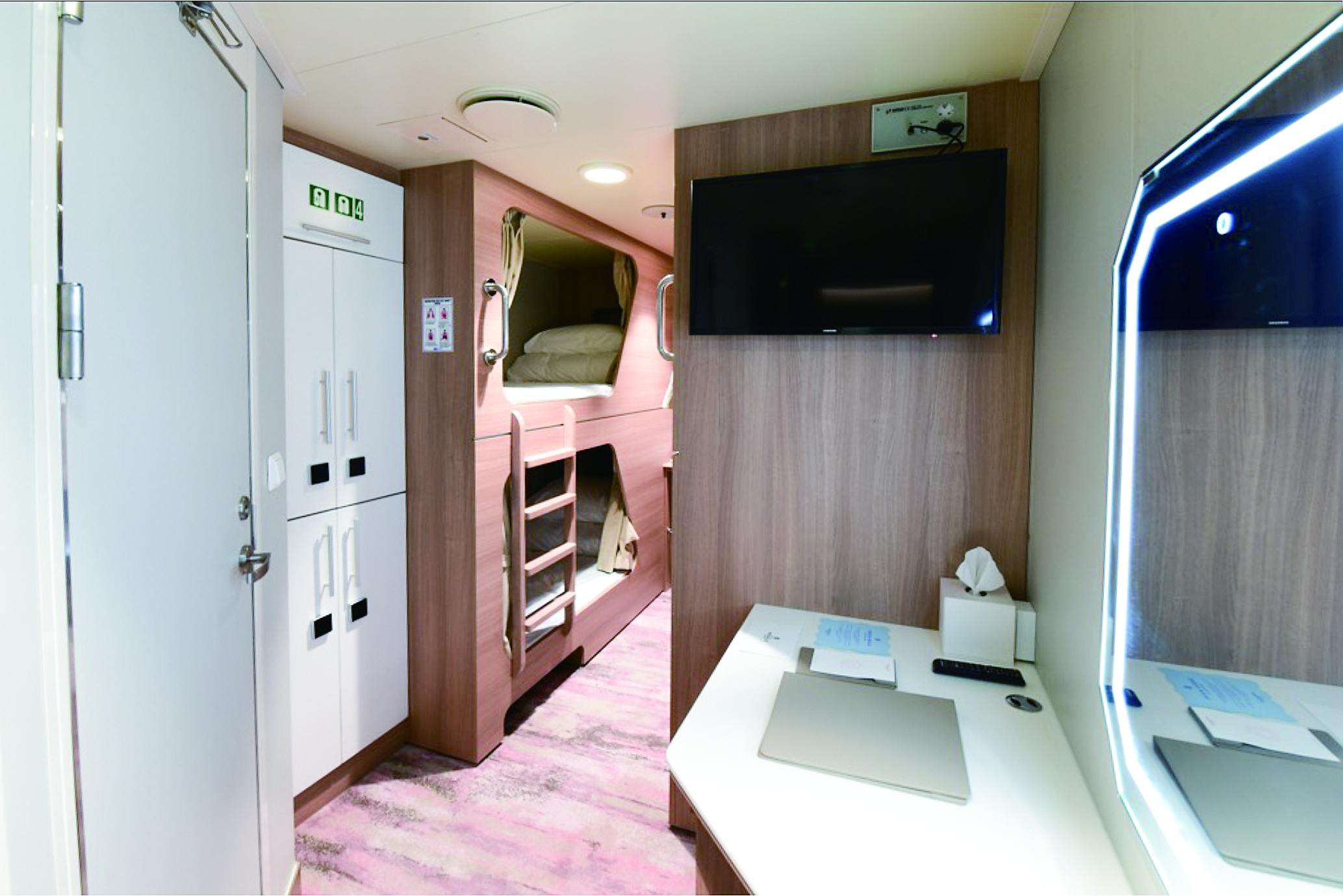 Shared inside Cabin (Inside, Bunk Beds)