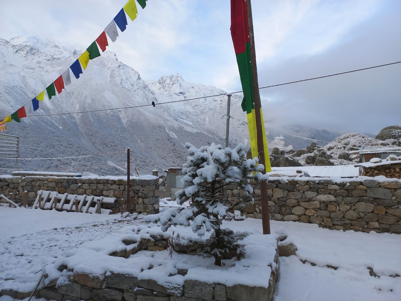 Snow seasons in Langtang area 