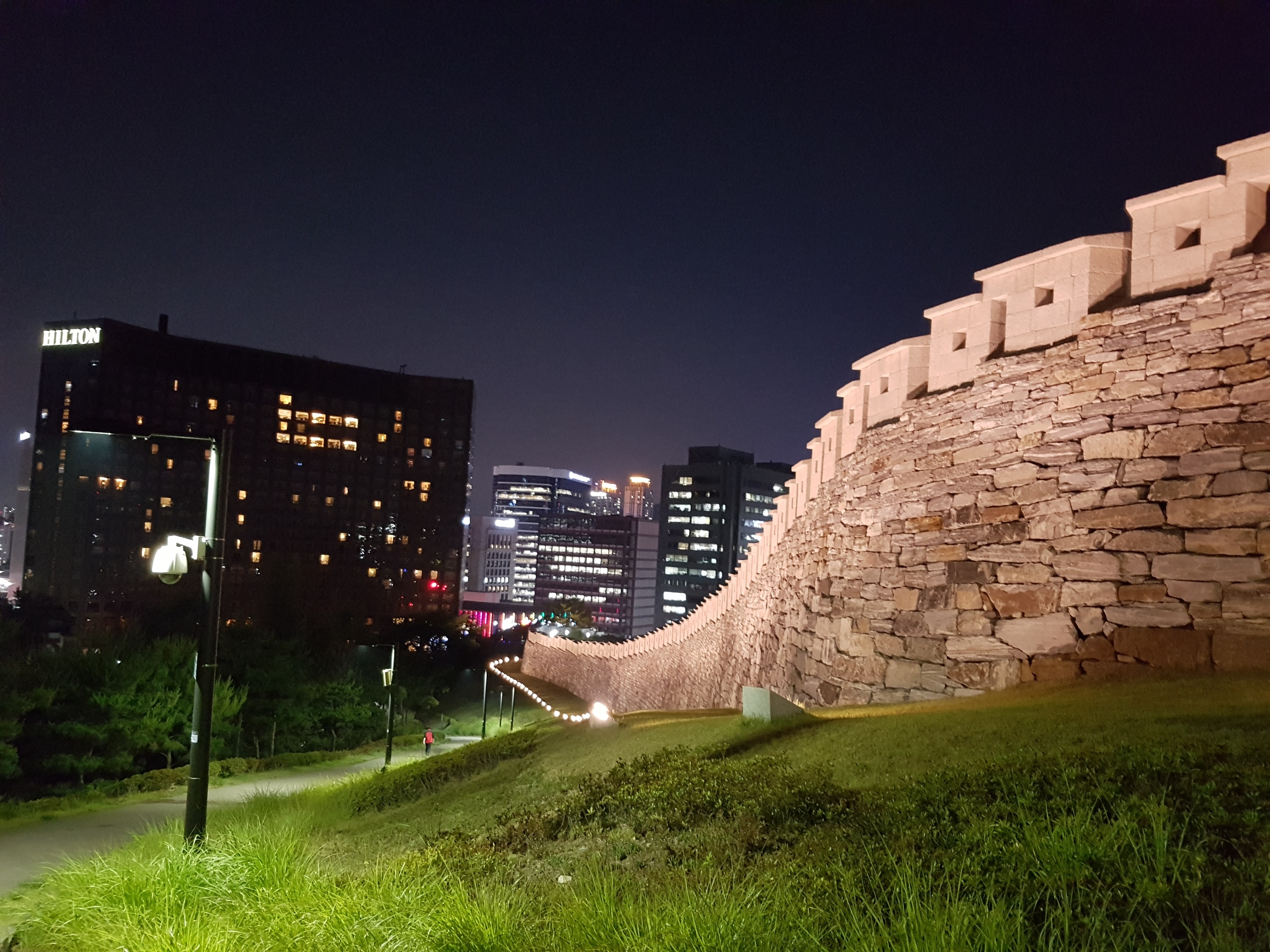 Night Tour Namsan Fortress Trail of Seongsan Bridge in Mangwon-dong