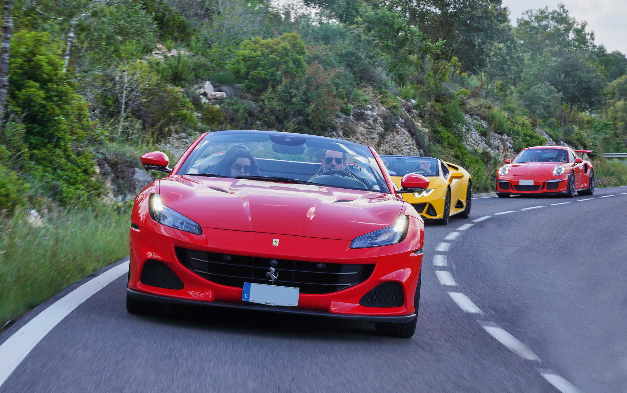 90-minute supercar drive in Barcelona to Tibidabo Mountain