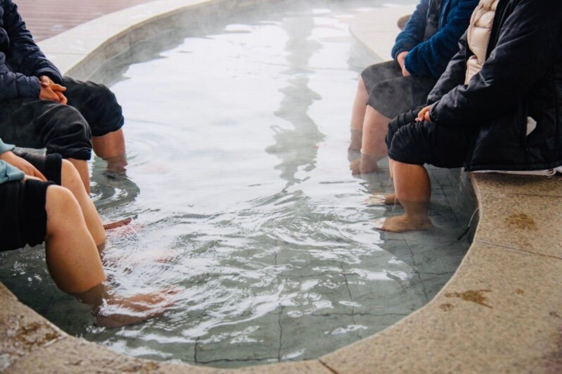 Relax at the scenic foot bath park – Soothe your tired feet in warm, healing waters after a day of adventure