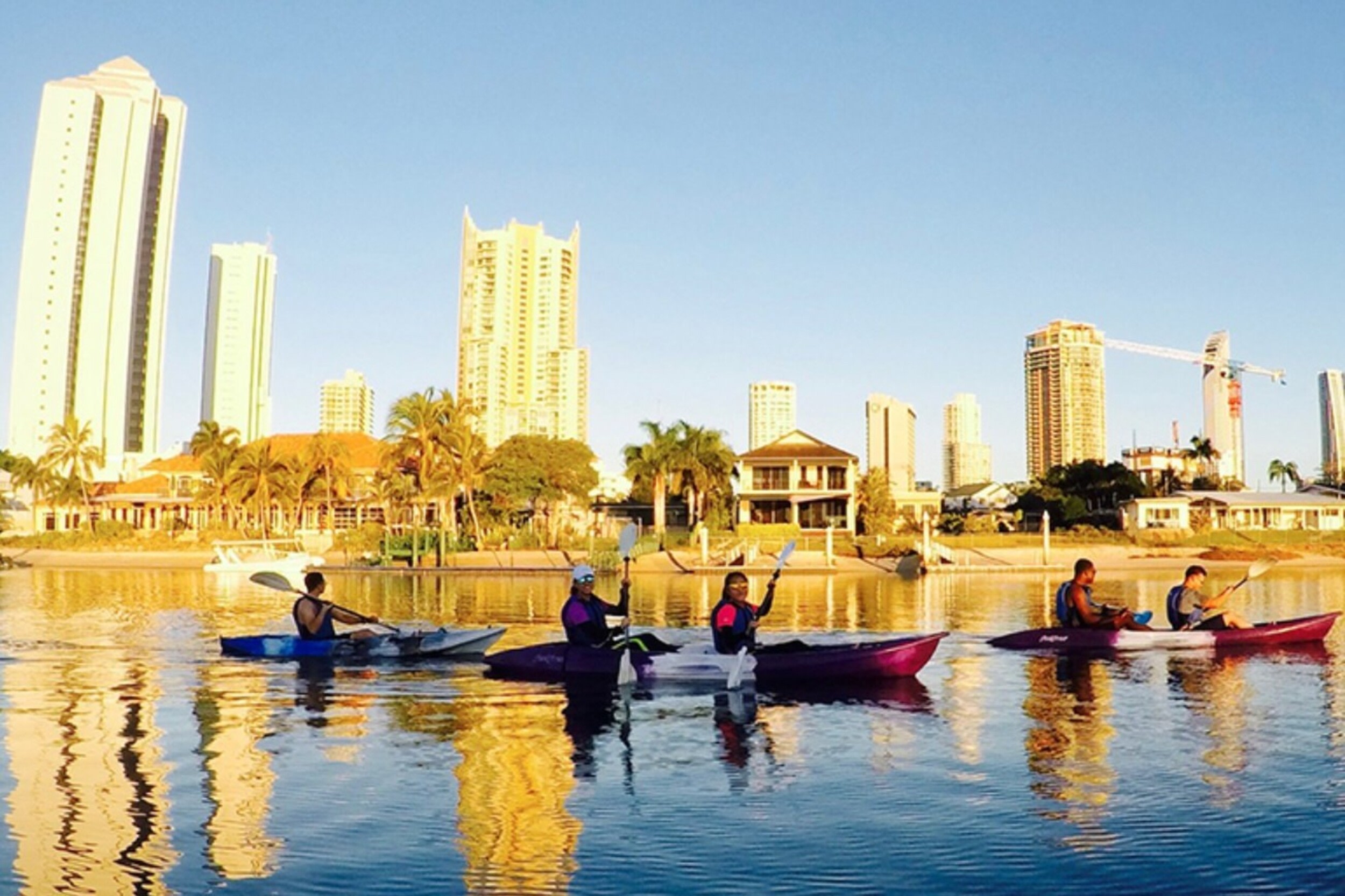 Surfers Paradise Sunset Kayak Adventure in Gold Coast