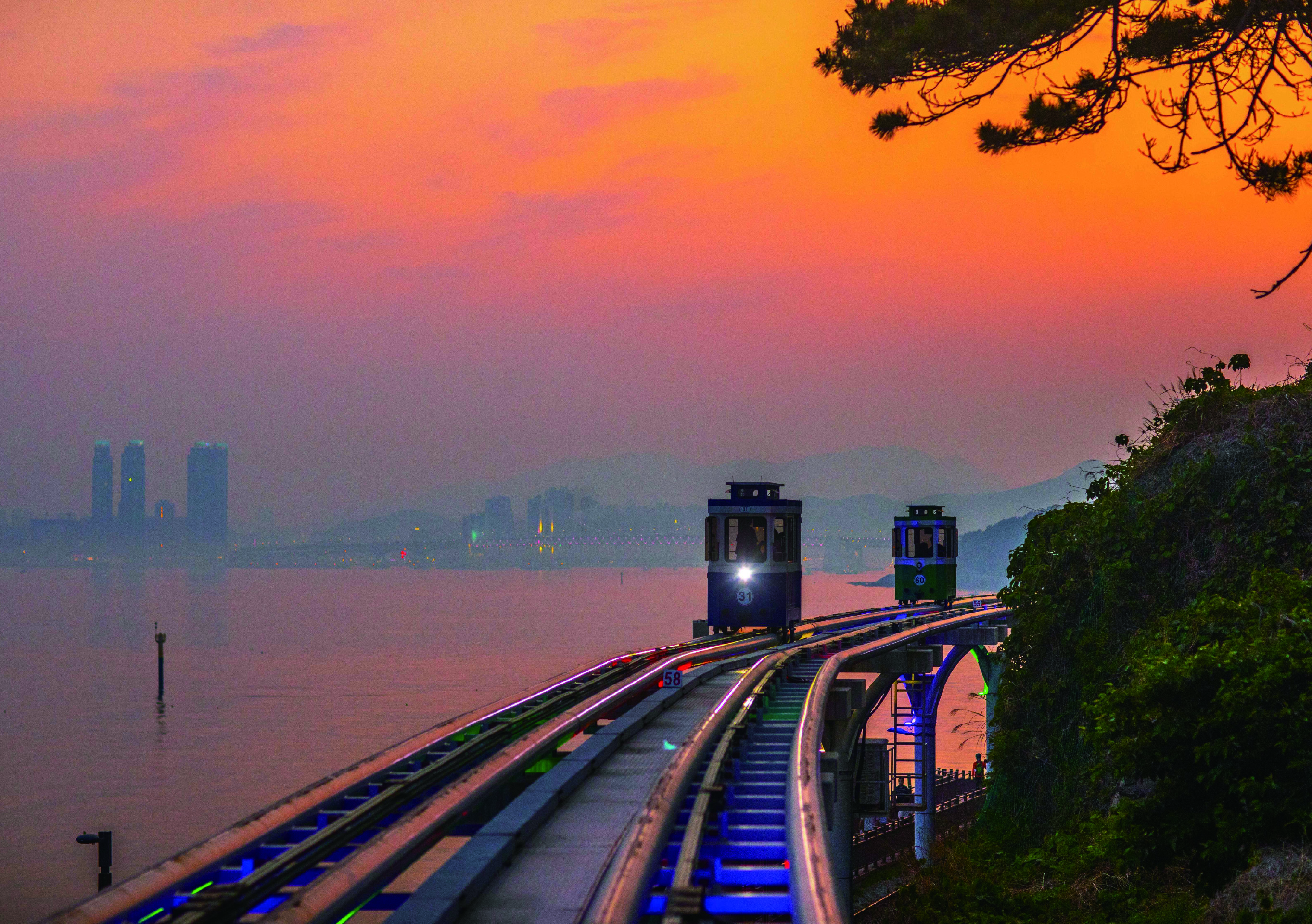 釜山日落和夜景之旅：天空膠囊、The Bay 101、松島