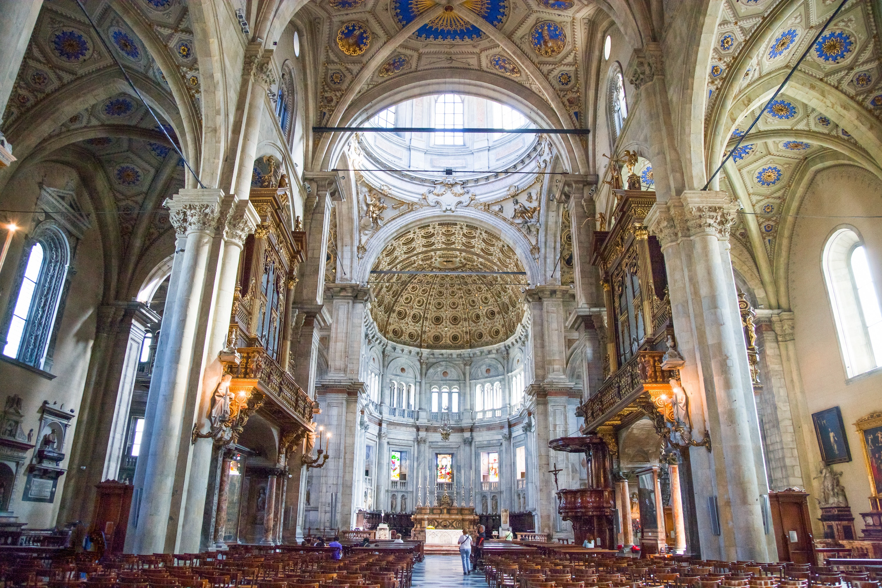 The interior of the cathedral