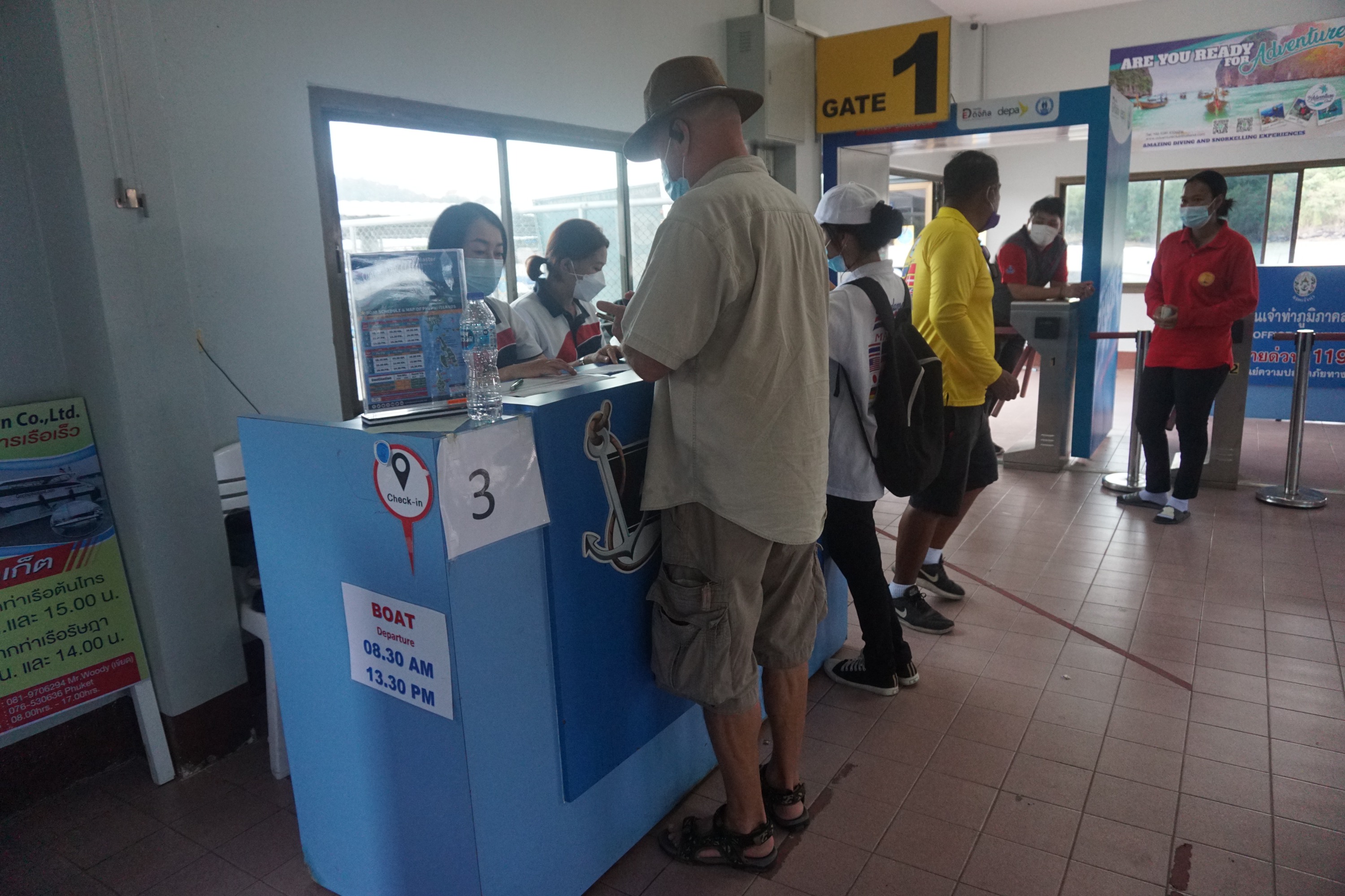 Rassada pier, ferry to Phi Phi Island
