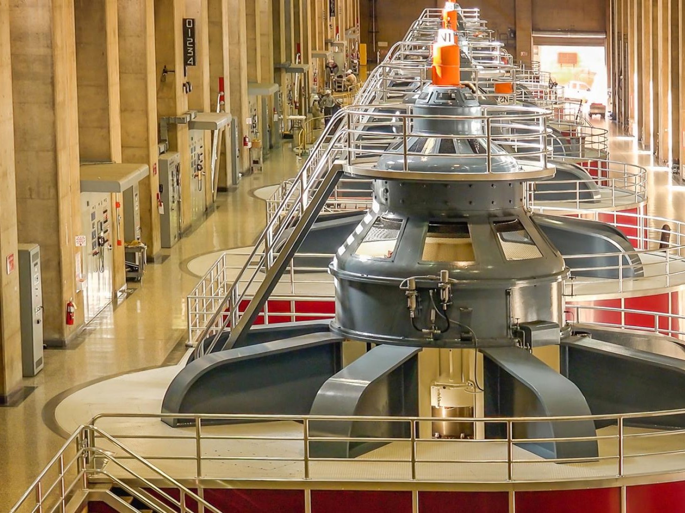 Explore interior corridors showcasing the dam’s intricate tunnels and monumental engineering craftsmanship