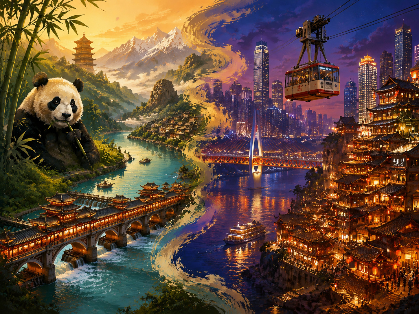 Chongqing & Chengdu Twin Cities Essential Attractions 5-Day Tour