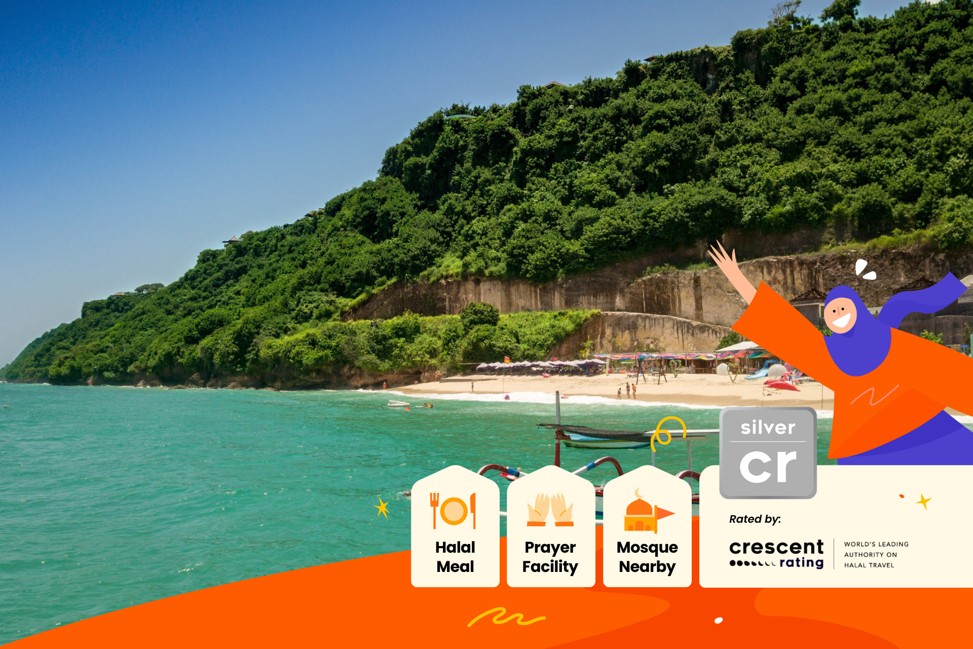Southern Bali Beaches Tour Muslim Friendly and Pandawa and Melasti B