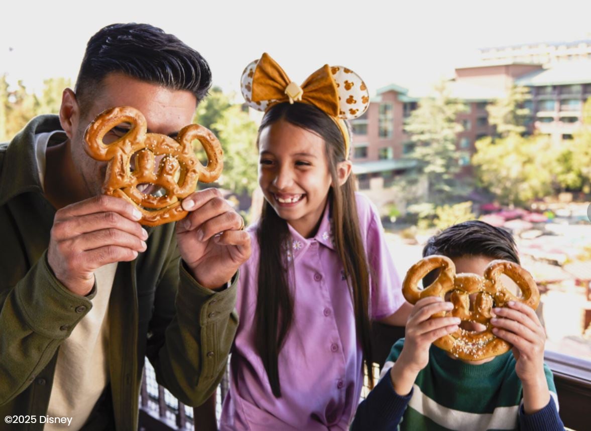 Mickey-shaped pretzels