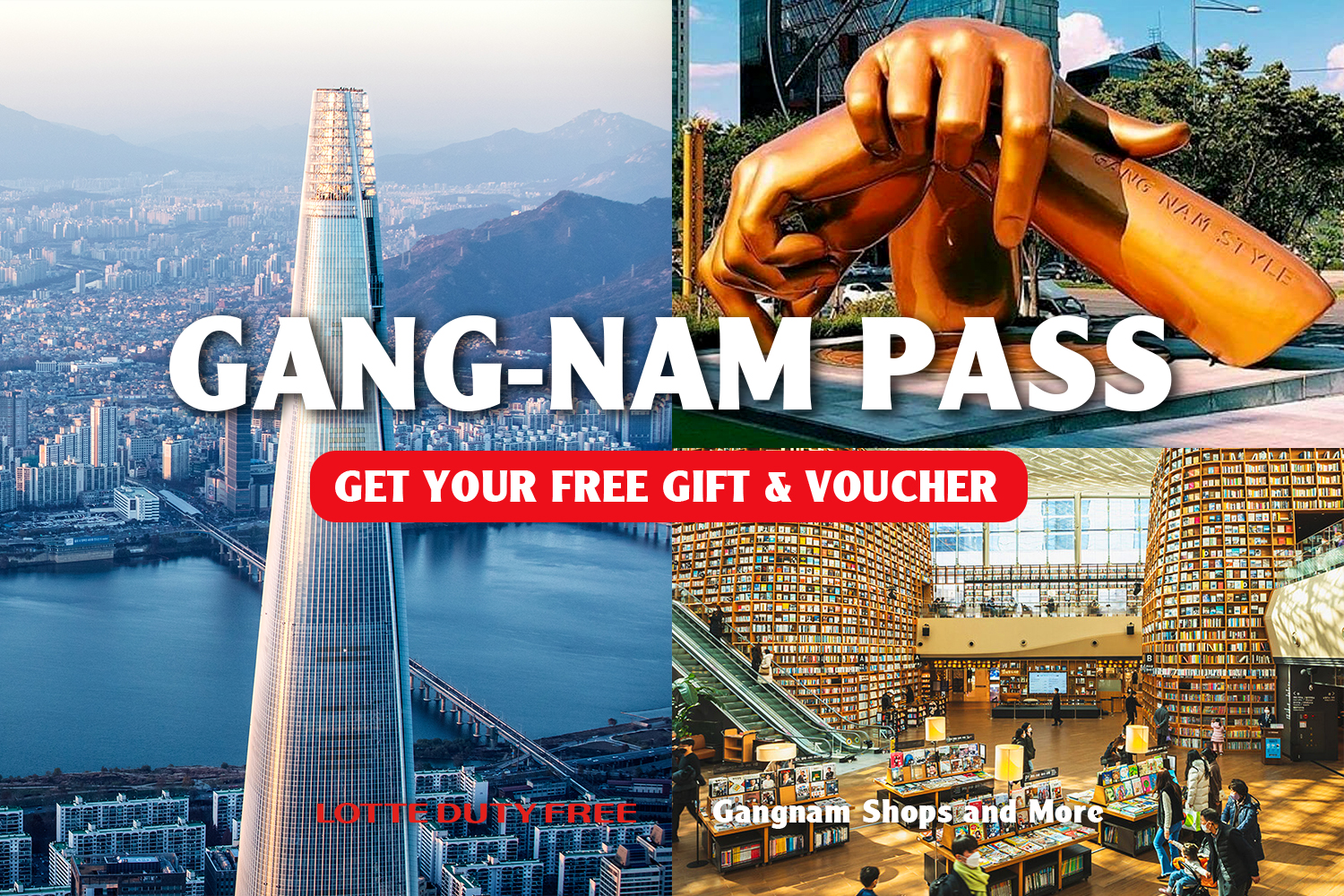 Gangnam pass- Free gift and Special Vouchers with Shopping Guide