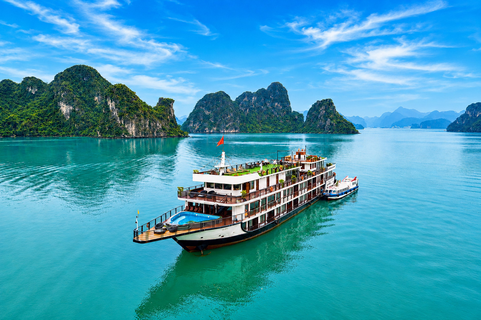 Aqua Elegance 2D1N Cruise: Ha Long Bay Tour with Sung Sot & Ti Top