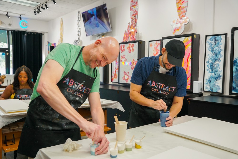 奧蘭多流體畫體驗課 (Fluid Art Class Experience in Orlando)