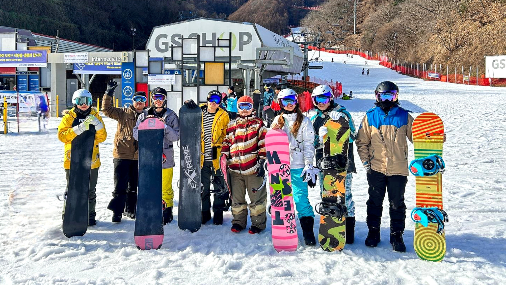 伊利希安江村單板 & 雙板滑雪 & 雪山一日遊（首爾出發）