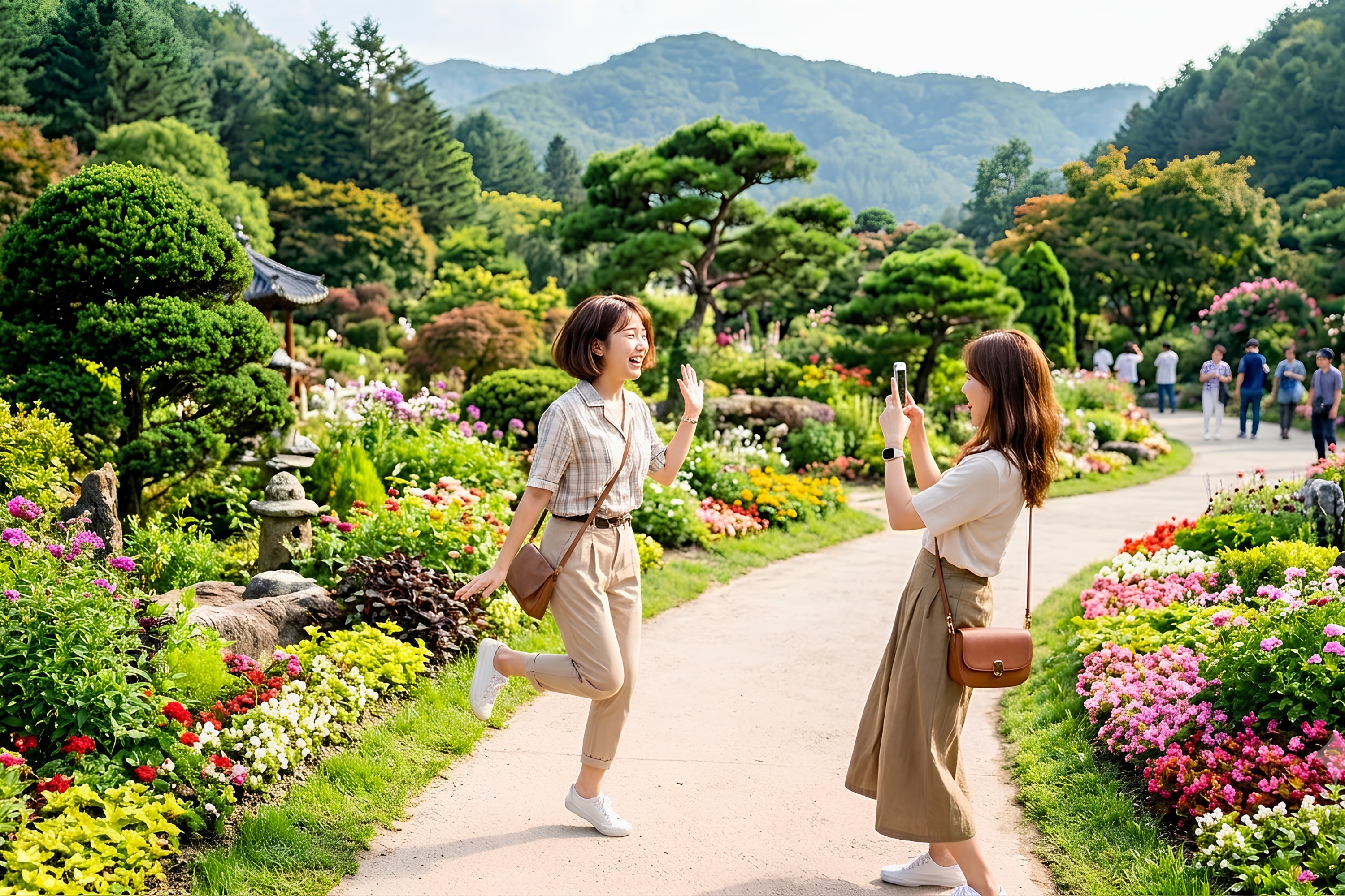 漫步於晨靜樹木園充滿活力的花園、盛開的繁花與幽靜的景致之中。 漫步於晨靜樹木園充滿活力的花園、盛開的繁花與幽靜的景致之中。