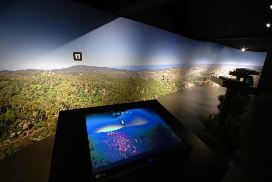 live map at the Sintra Myths and Legends interactive center