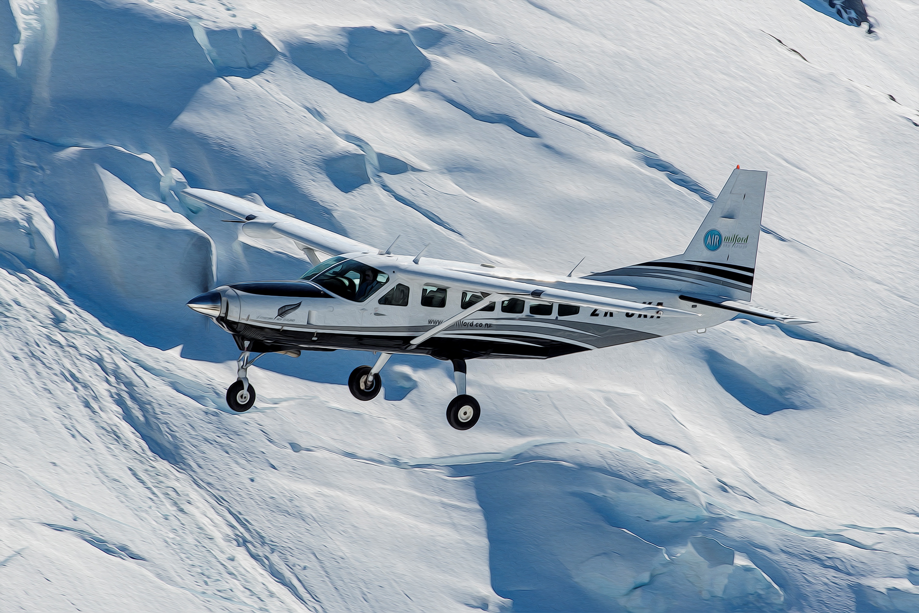 Milford Sound Scenic Flight and Big Five Glaciers from Queenstown
