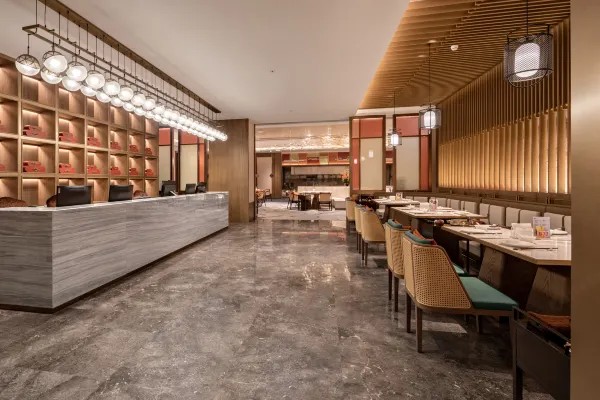 Hotel restaurant environment display map