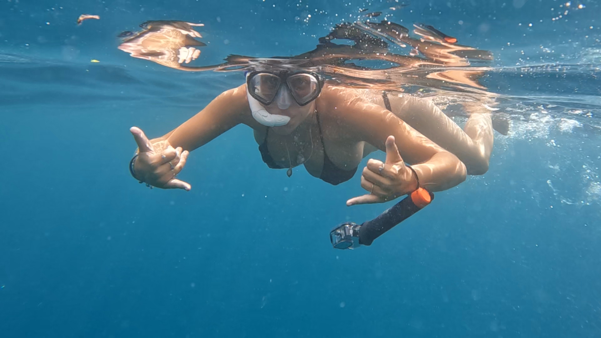 It's so fun and refreshing being in this crystal clear waters!