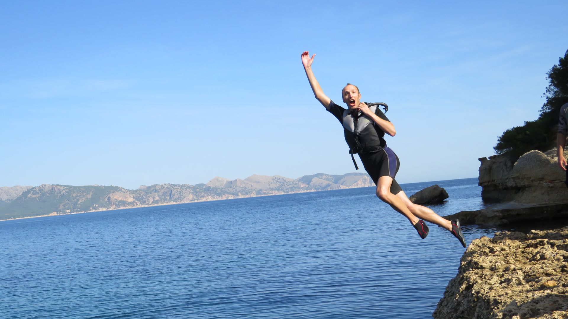 Conquer your fears and dive into the Mediterranean from towering sea cliffs