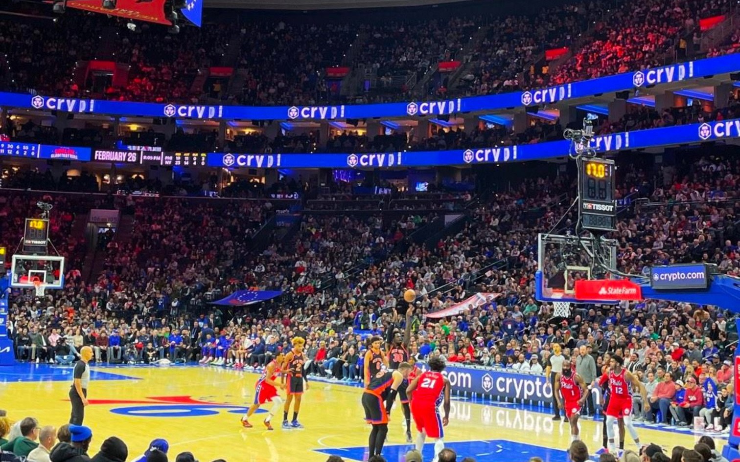 Philadelphia 76ers Basketball Game at Wells Fargo Center