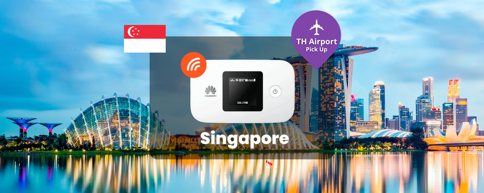 新加坡4G WiFi分享器（BKK &amp; DMK 機場領取）