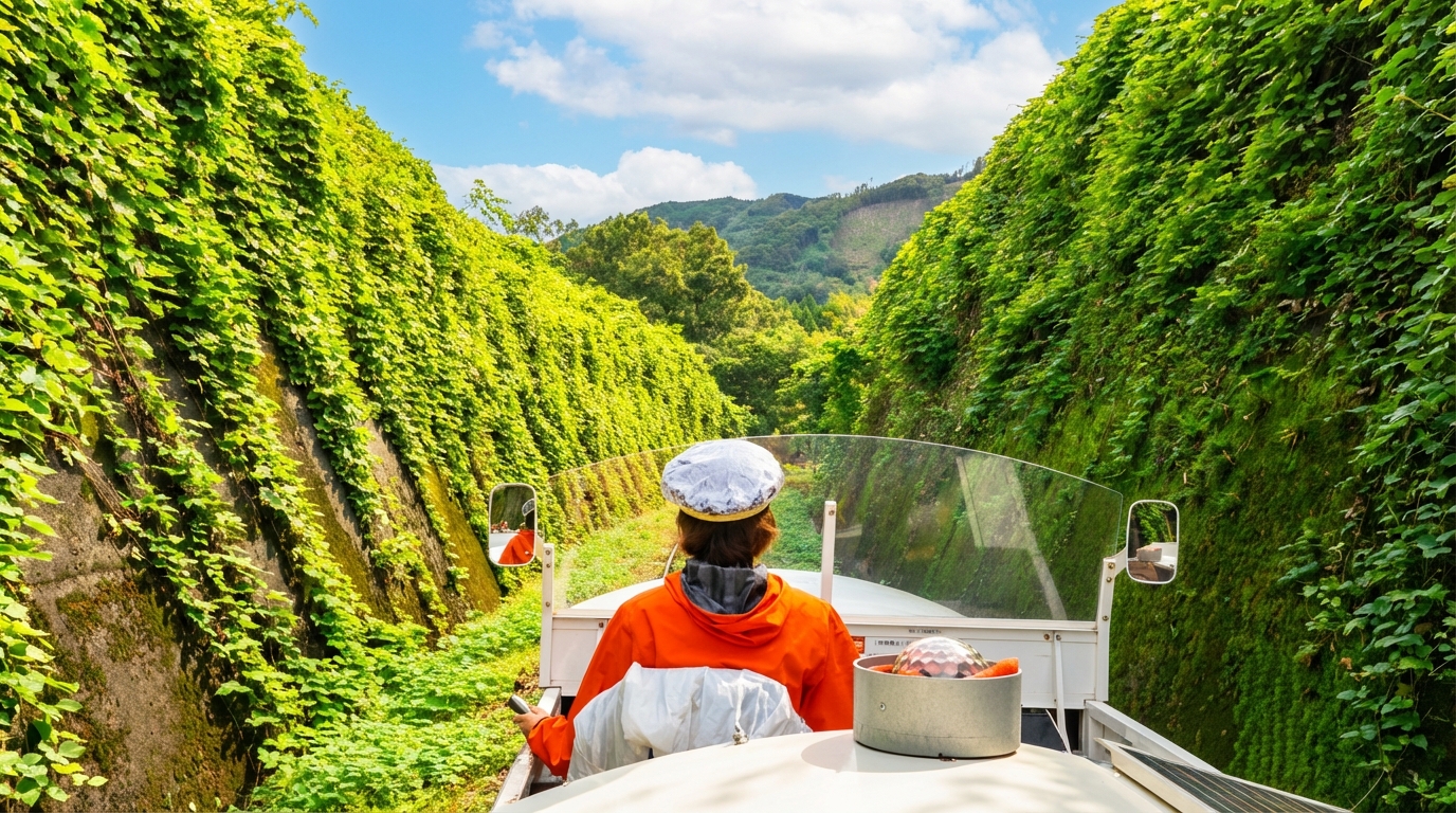 在高千穗的小火車上,每一次穿越都帶來新的發現。綠色的山野、蜿蜒的小道,一切看似簡單,卻能讓你感受到時間的慢流,心也跟著放鬆。 在高千穗的小火車上,每一次穿越都帶來新的發現。綠色的山野、蜿蜒的小道,一切看似簡單,卻能讓你感受到時間的慢流,心也跟著放鬆。