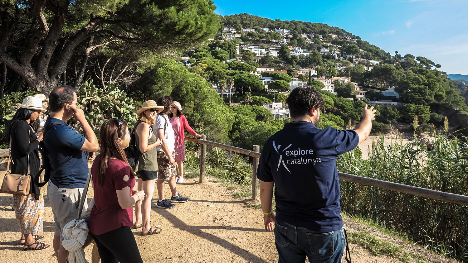Group tour learning about Costa Brava’s unique coastal attractions and history