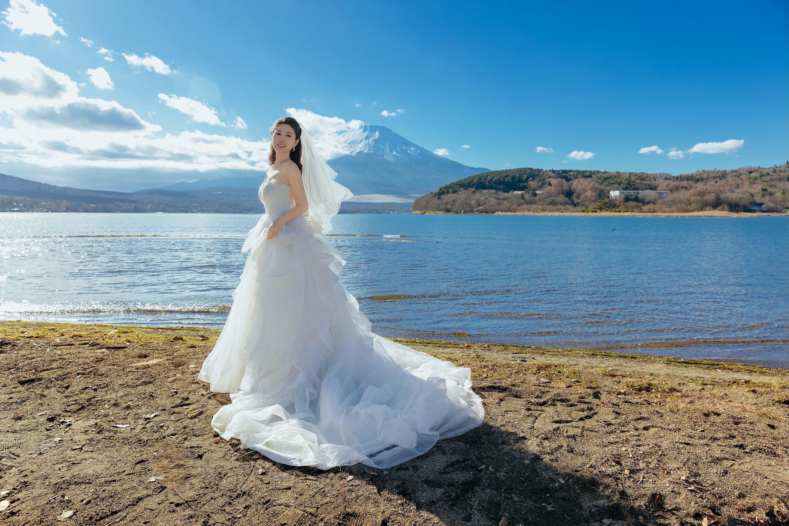 山中湖單人拍攝效果參考：仙氣飄飄