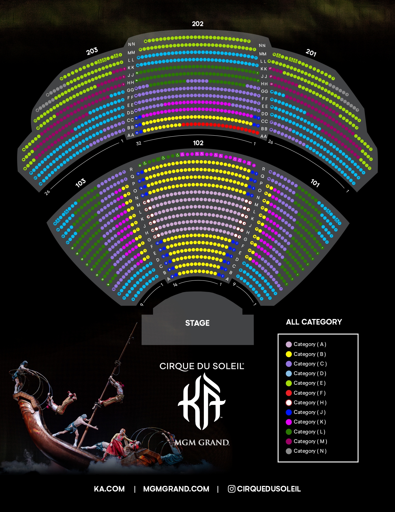 KA seat map