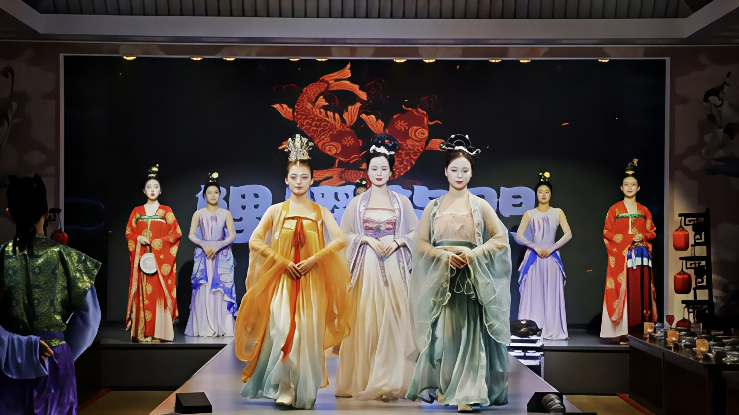 洛陽《龍門宴樂》沉浸式體驗千年盛世隋唐宮廷盛宴（帝王同款宮廷宴會場景+唐風樂舞表演+宮廷御膳小吃+可選古代服裝換裝體驗）