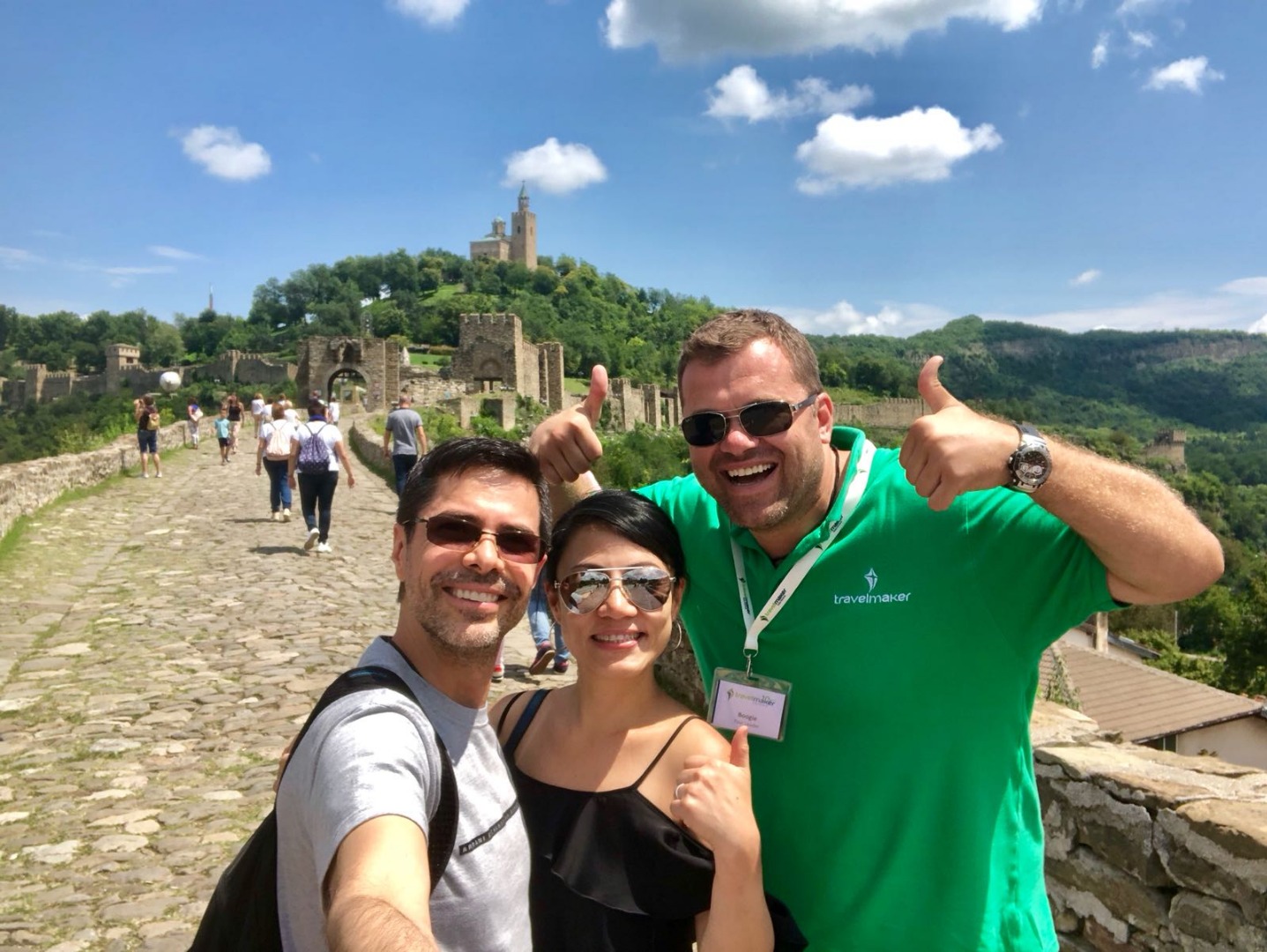 tour group and guide in bulgaria