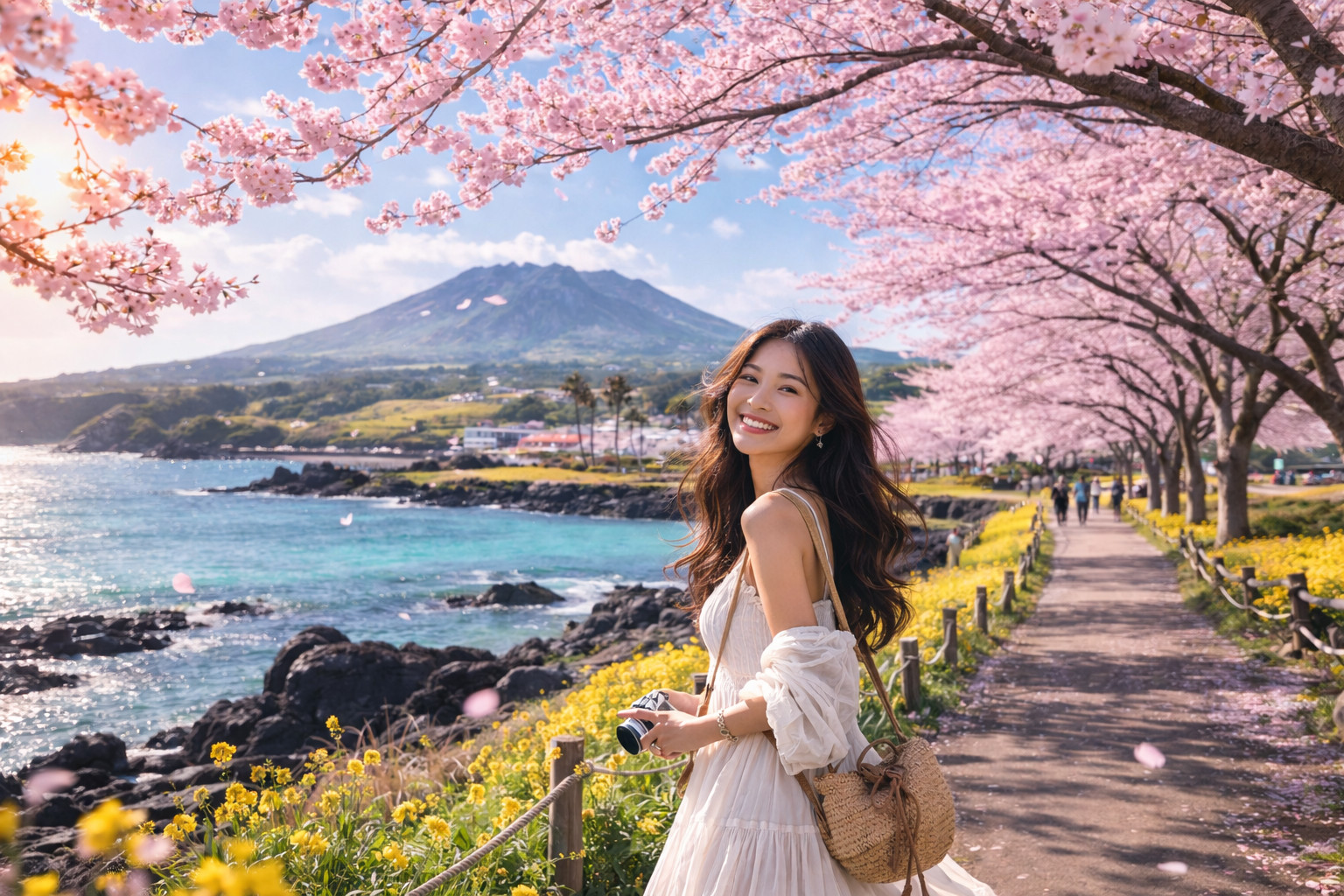 Jeju Cherry Blossom Tour 2026 | Noksan-ro, Canola Road & K-drama