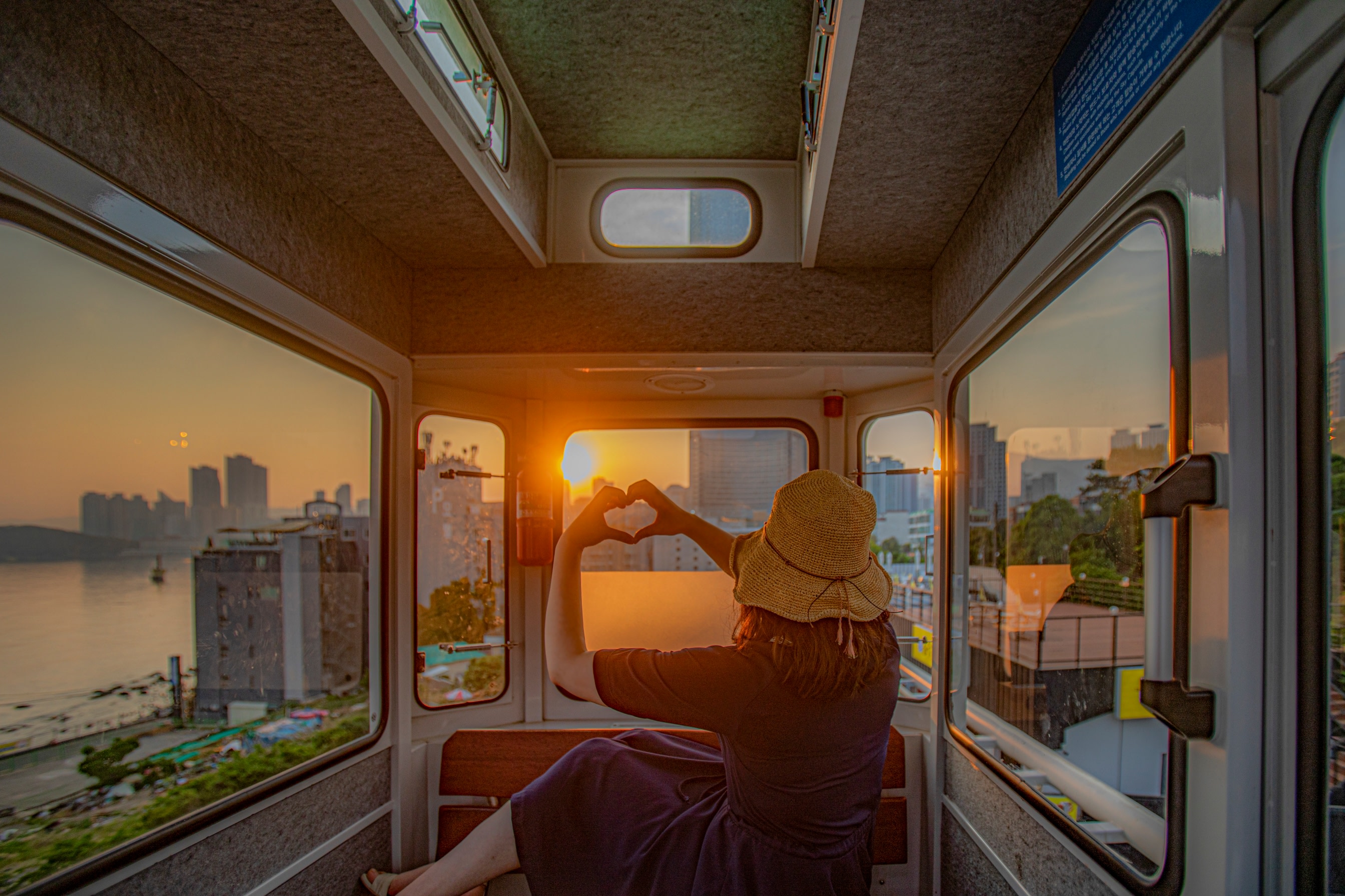 Busan Sky Capsule Sunset & Night View Tour with Street Food Tasting