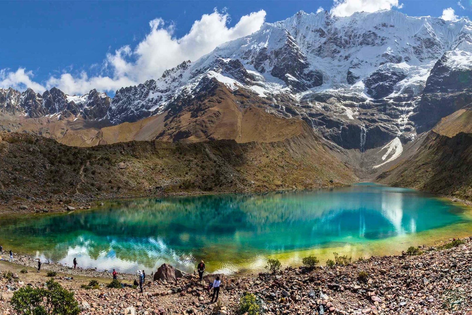 Nature’s masterpiece, crystal-clear waters and snowy peaks.