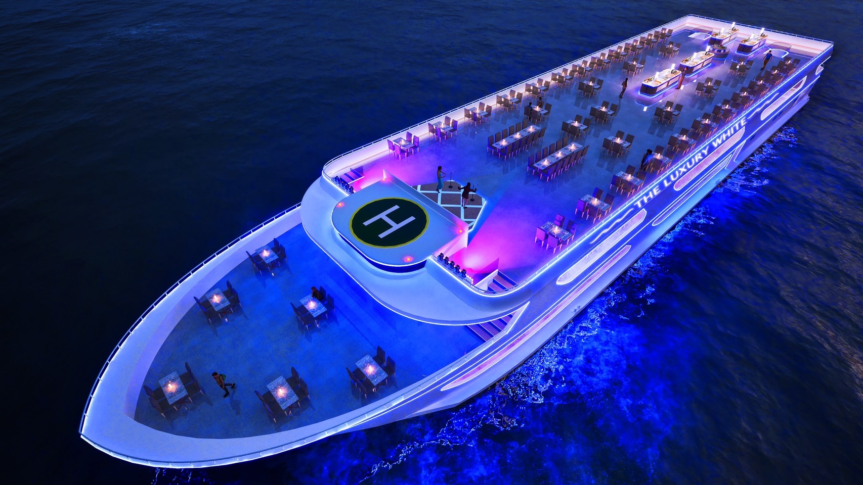 曼谷豪華白色遊輪晚餐（The Luxury White Dinner Cruise in Bangkok）