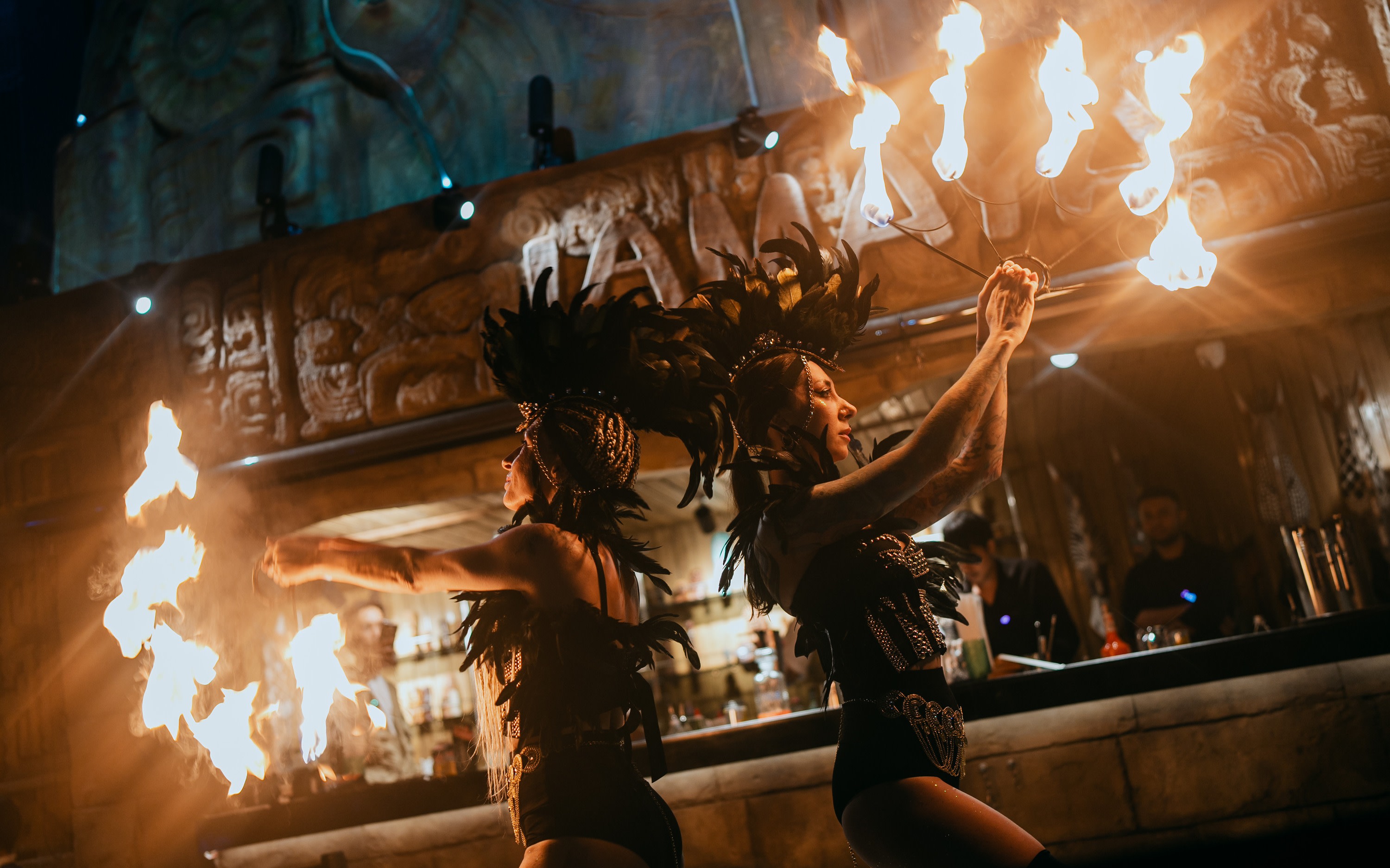 Lamaya Fire Show & Lighting Mapping Show in Bangkok