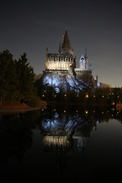 Hogwarts Castle at night