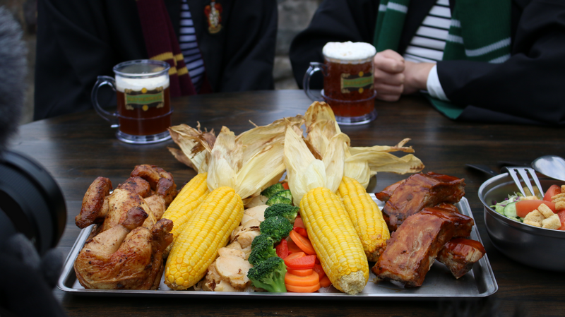 Food platter at The Three Broomsticks