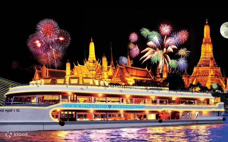 Thai and International Dinner Buffet at White Orchid River Cruise in Bangkok,  Thailand - Klook Philippines