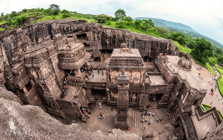 Ellora Caves Kailasa Temple near Sambhajinagar - UNESCO World Heritage rock-cut architecture