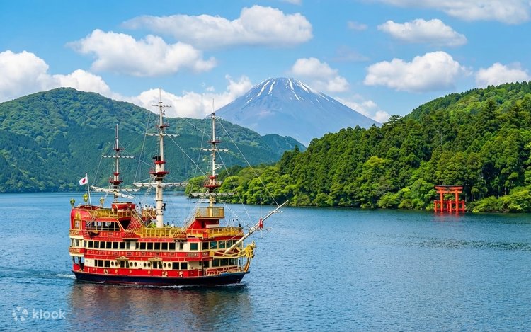 富士山＆箱根：箱根神社＆水上鳥居＆海賊船＆大涌谷＆山中湖＆忍野八海