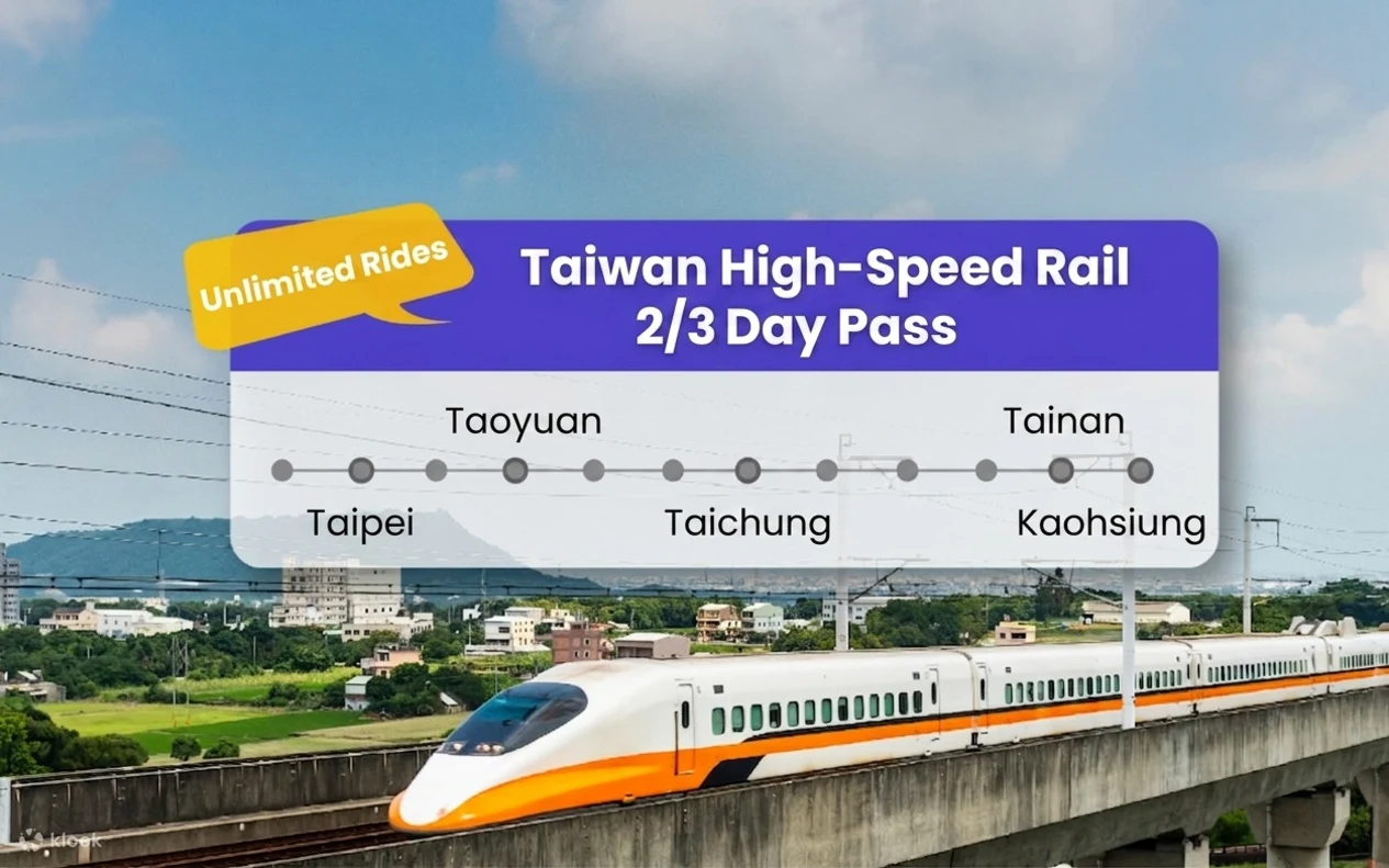 Klook: Taiwan High Speed Rail Unlimited Rail Pass