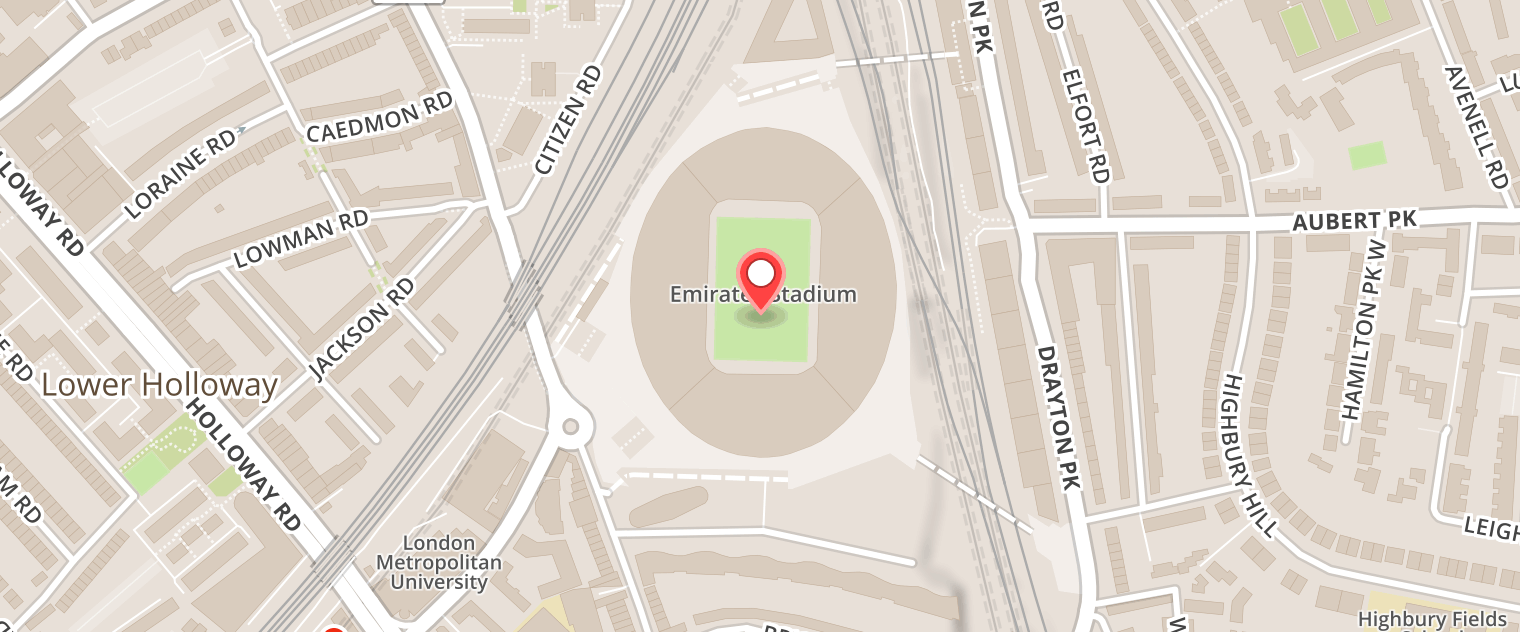 arsenal stadium tour location