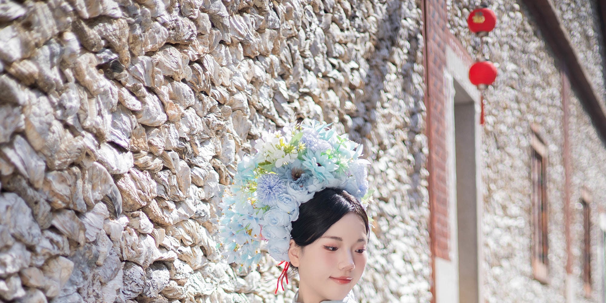 福建泉州簪花體驗+攝影跟拍（精緻妝造+單人簪花+任選服裝+精修美照+底片全送+多個拍照景點）